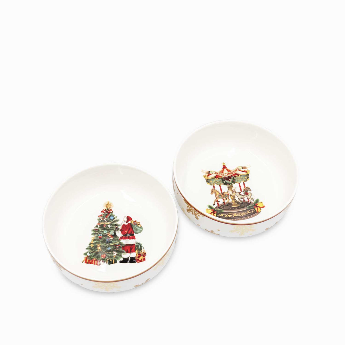 Tazón sopa noche buena snow 850ml setx2