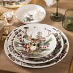 Plato mediano navidad silvestre 20cm setx4