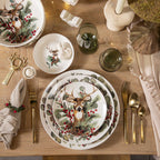 Plato mediano navidad silvestre 20cm setx4