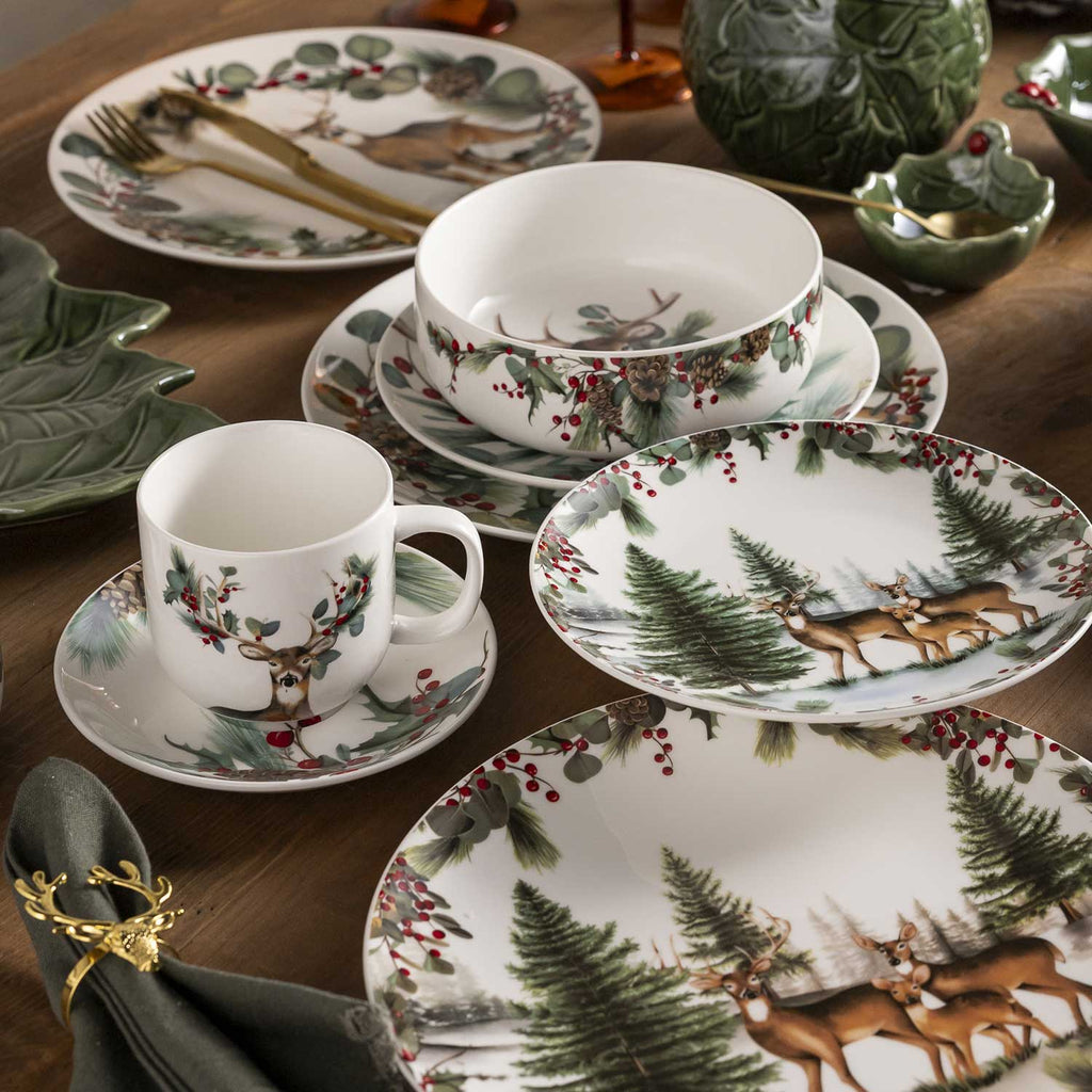 Pocillo y plato navidad Silvestre setx4