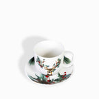 Pocillo y plato navidad Silvestre setx4