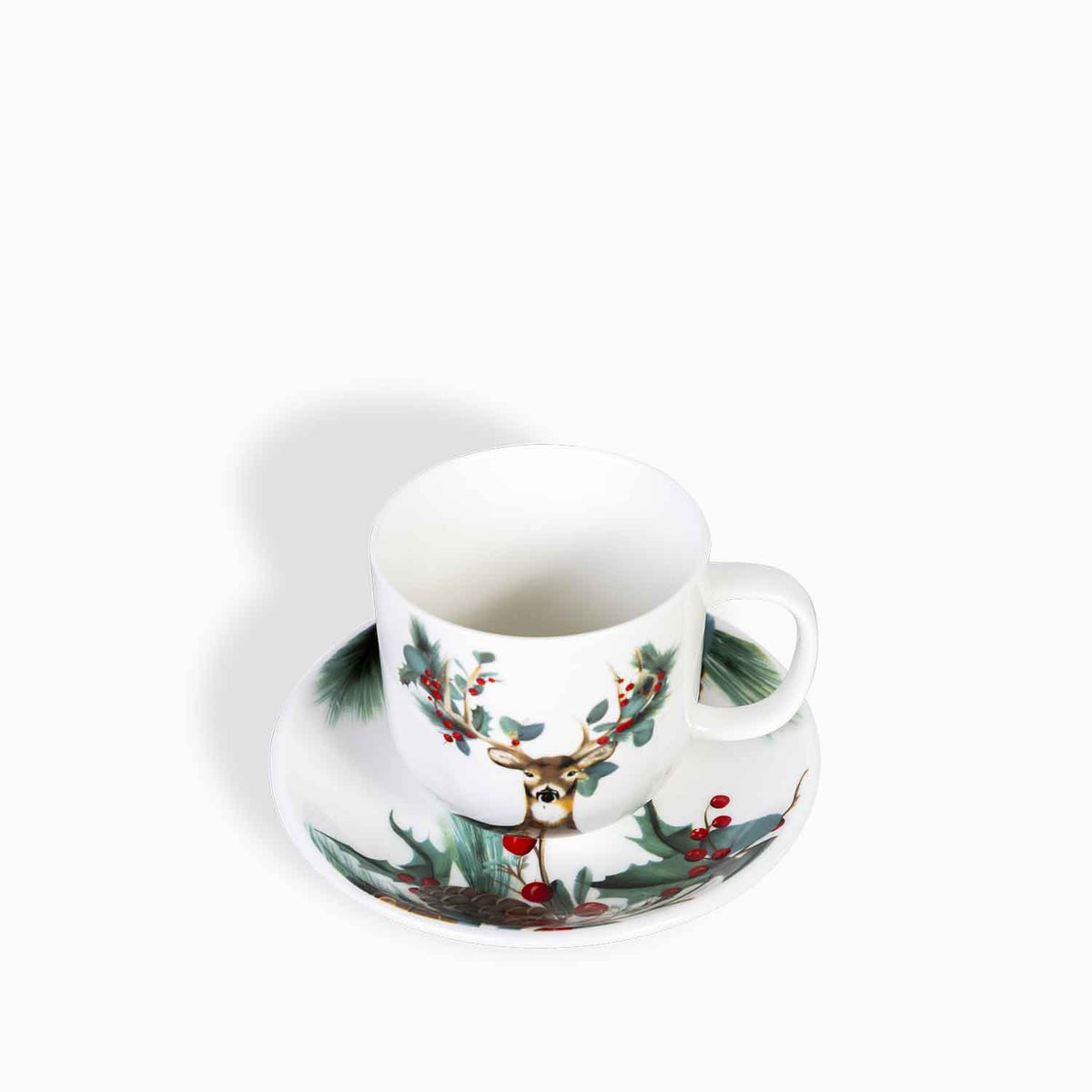 Pocillo y plato navidad Silvestre setx4