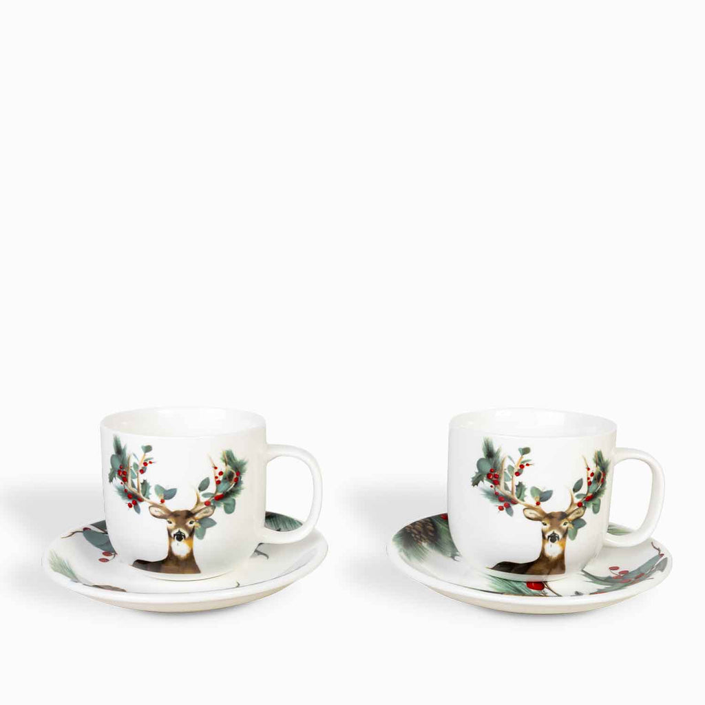 Pocillo y plato navidad Silvestre setx4