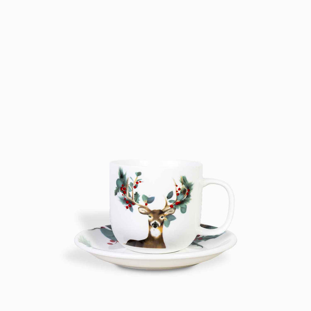 Pocillo y plato navidad Silvestre setx4