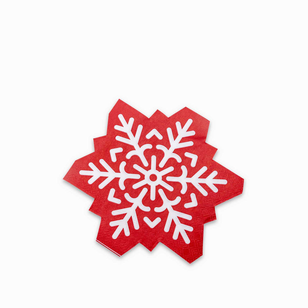 Servilletas copo de nieve navidad