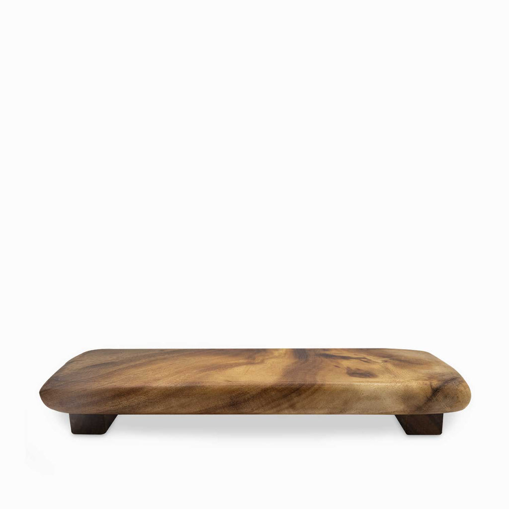 Bandeja con base en acacia 30cm