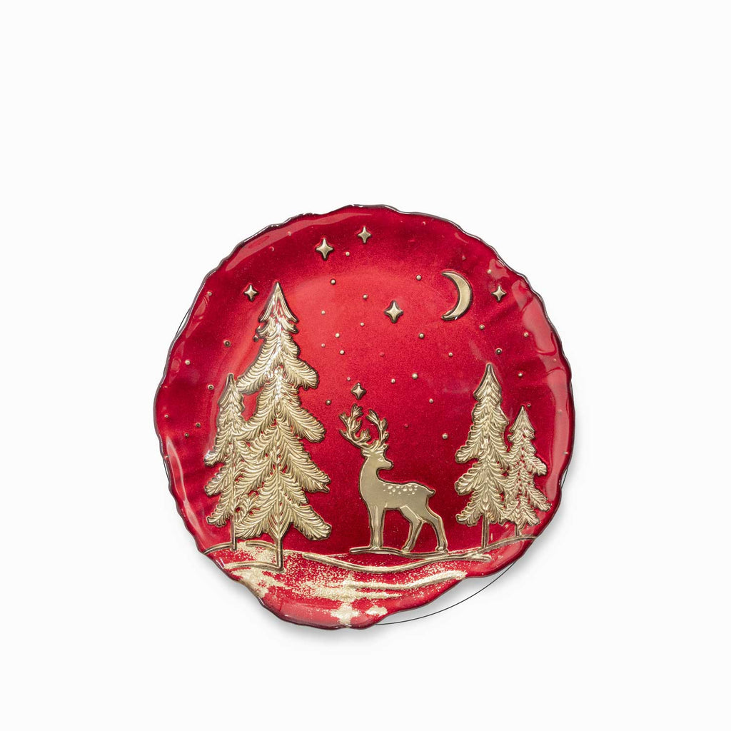 Plato mediano bosque 21cm