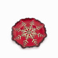 Plato mediano snowflake 20cm