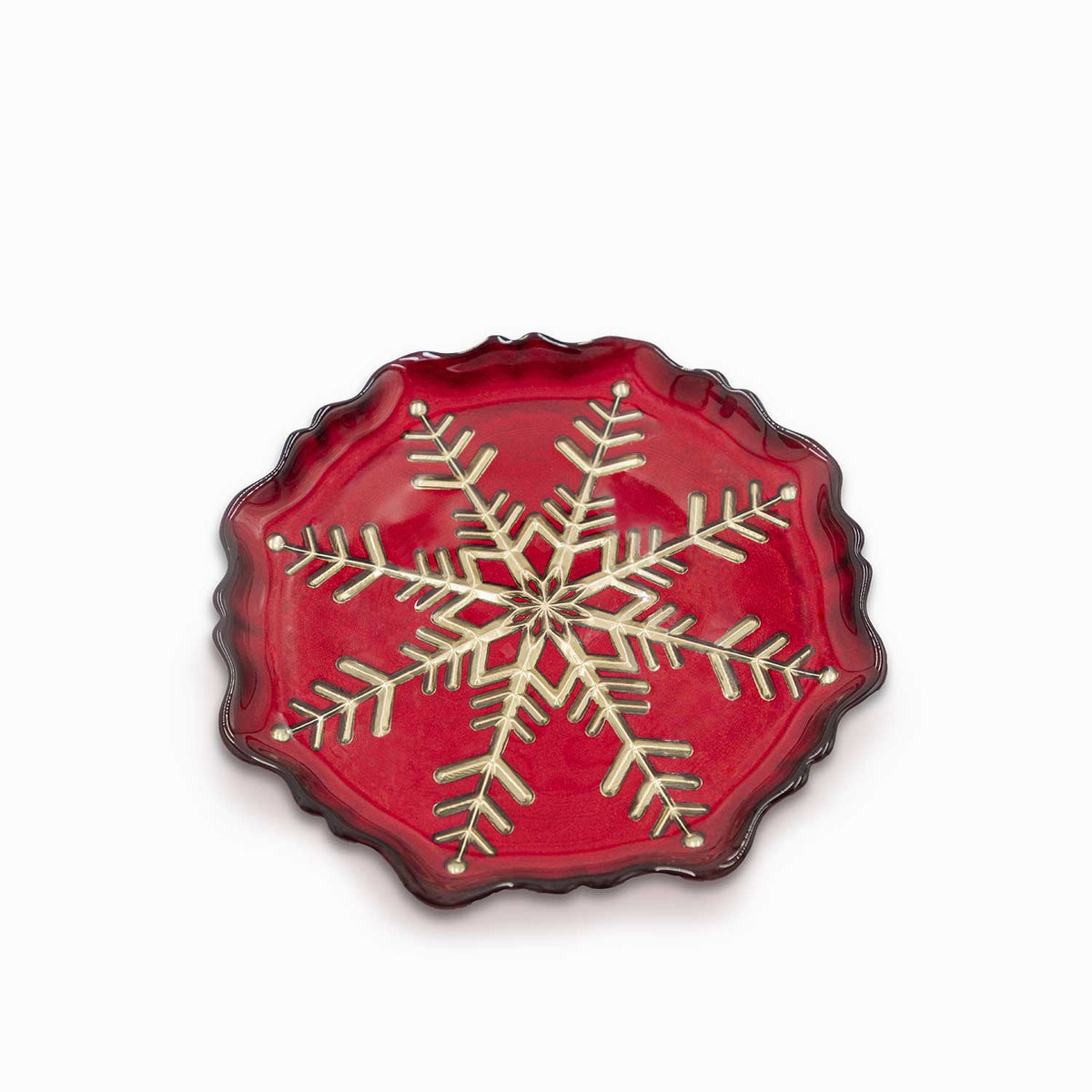 Plato mediano snowflake 20cm