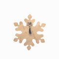 Set tabla y cuchillo para quesos Snowflake en bambú