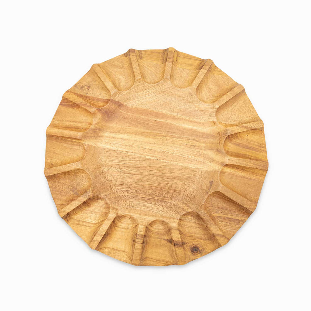 Plato base Mori acacia 35cm