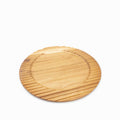 Plato base acacia líneas 33cm