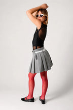 25 FALDA TABLAS PRETINA CONTRASTE 7944 - Kliquea