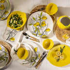 Bandeja rectangular limones 39.5 cm
