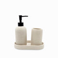 Set baño piedra gris