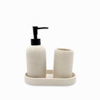Set baño piedra gris