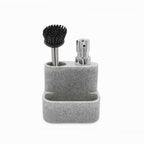 Dispensador jabón lavaplatos con cepillo
