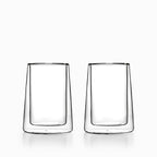 Vaso doble pared cuadrado 300ml setx2