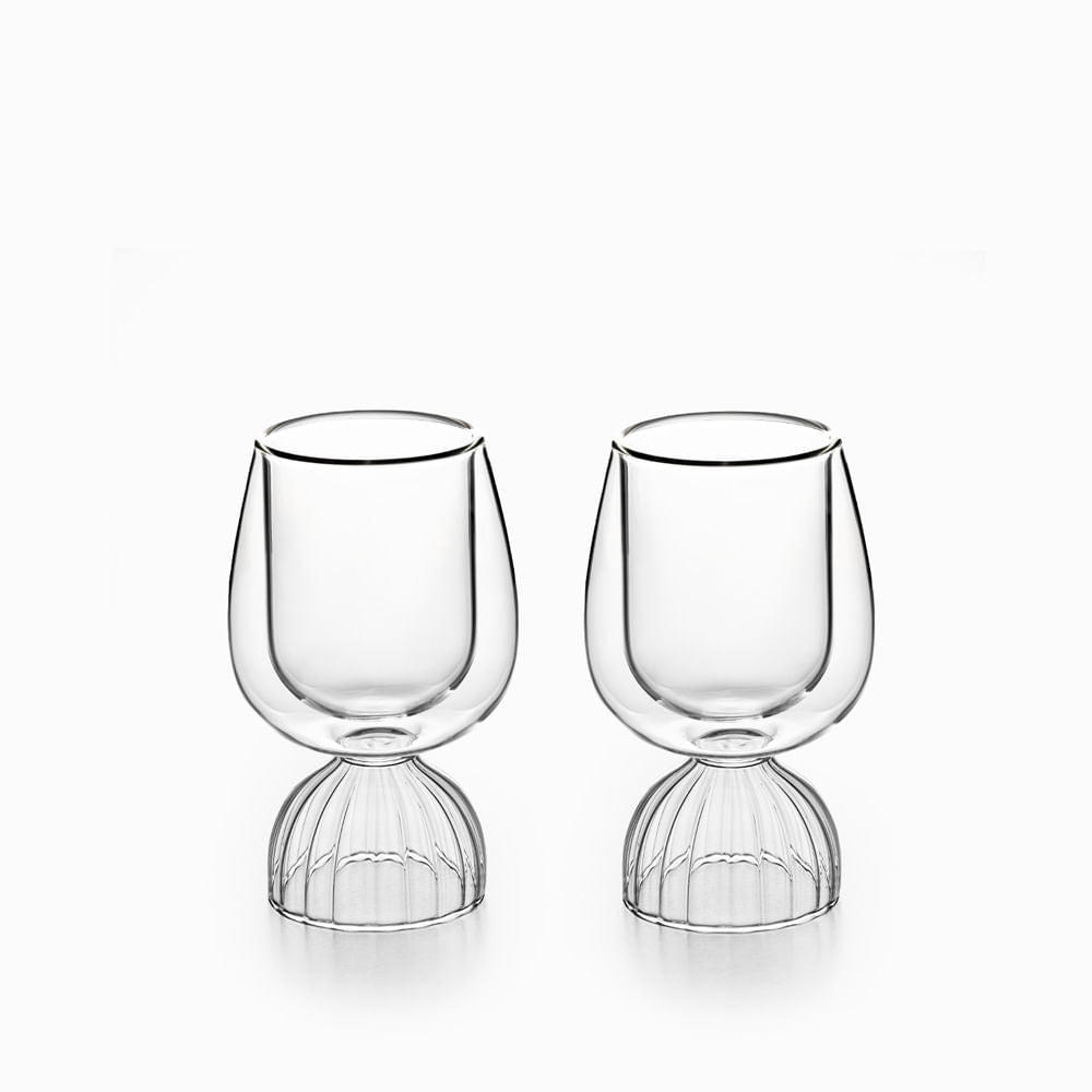 Copa cordial doble pared 220ml setx2