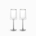 Copa doble pared cuadrado 300ml setx2