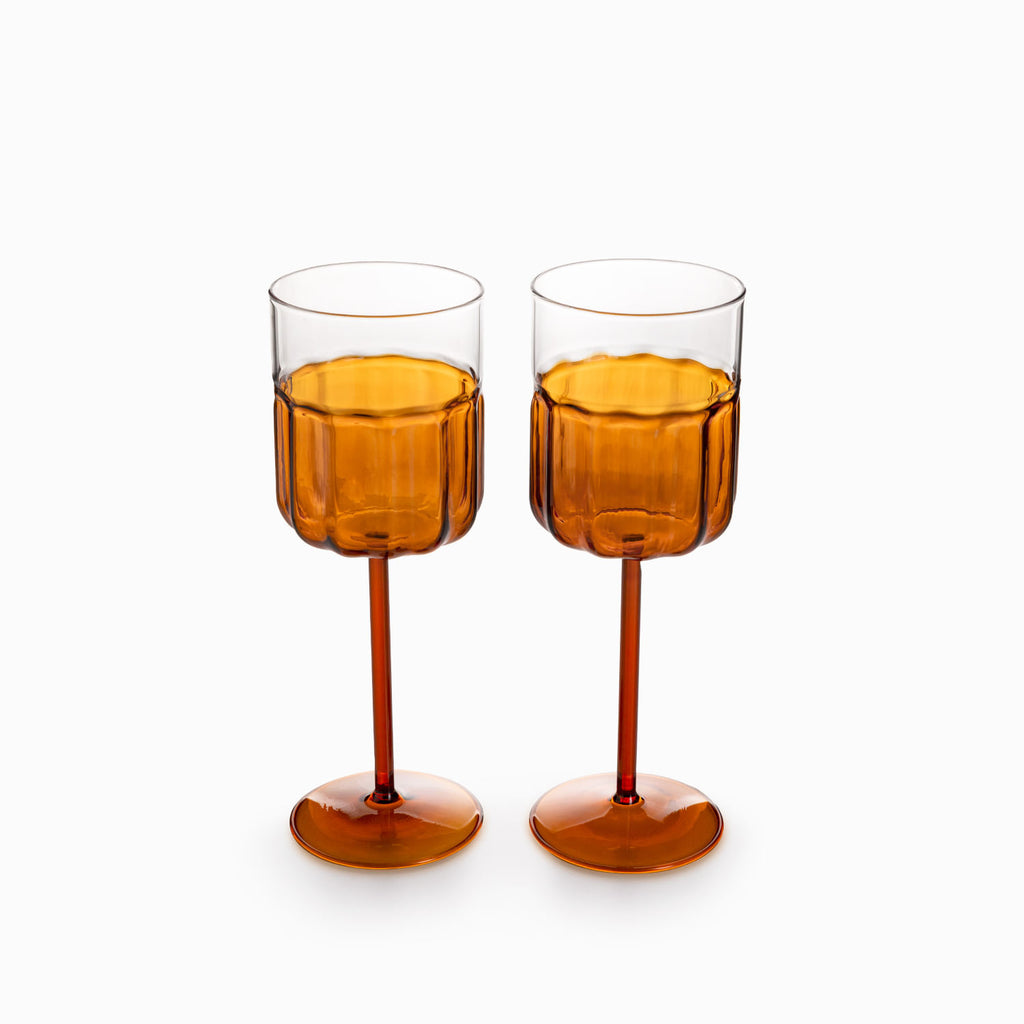 Copa Franklin ambar 380ml setx2