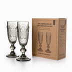 Copa champaña Kenia gris 160ml setx2