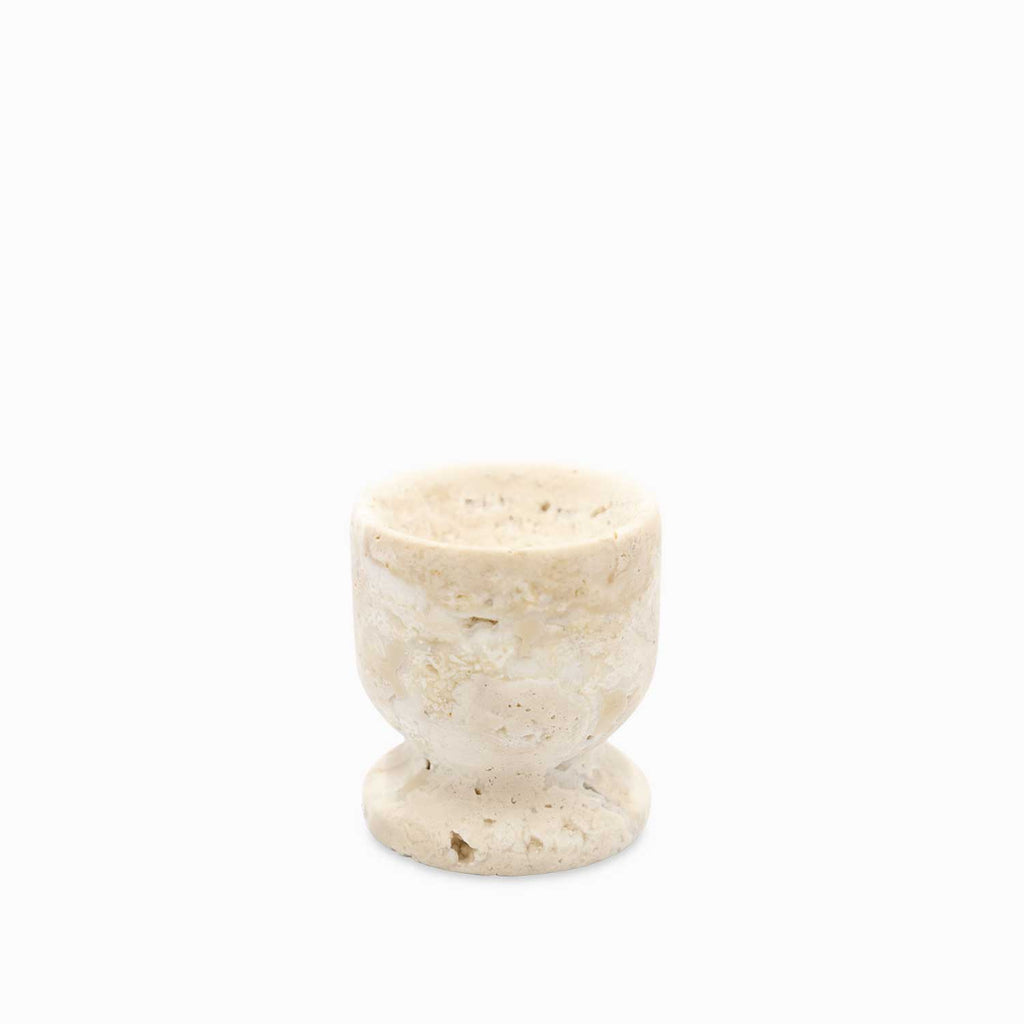 Copa para huevo travertino