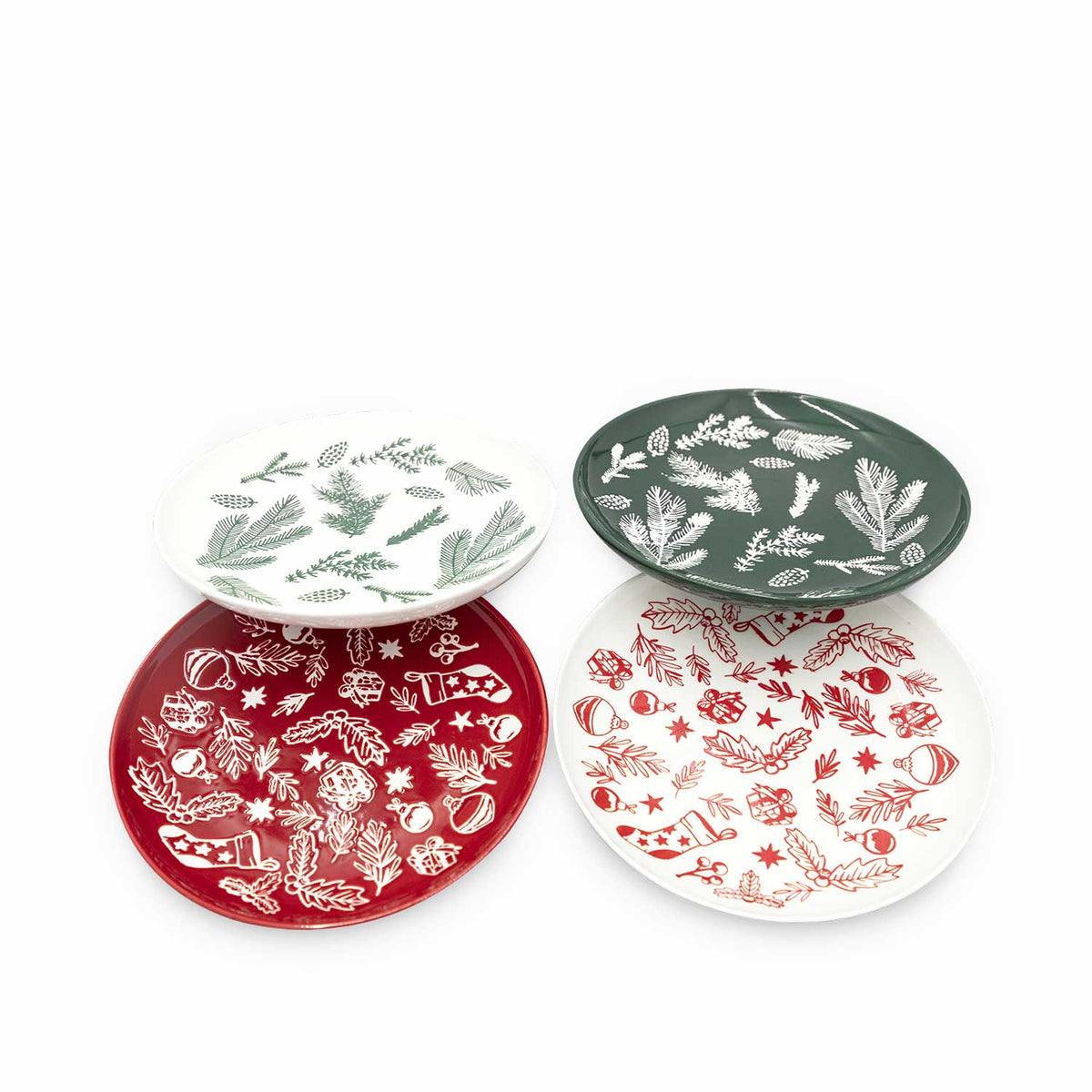 Plato 20cm Navidad setx4