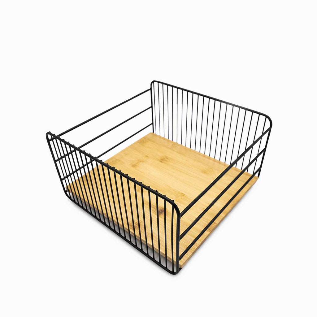 Canasta frutas base madera