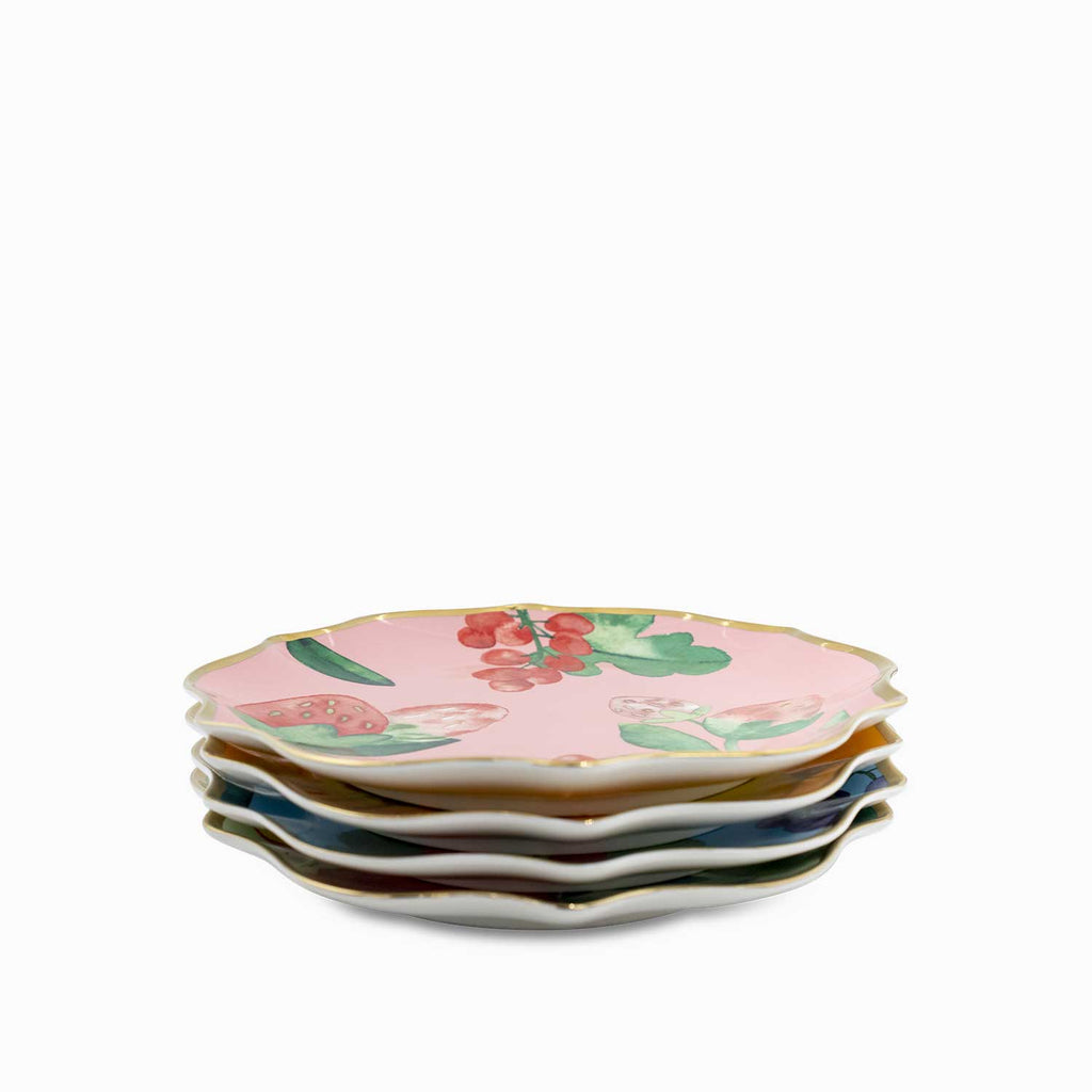 Plato principal Frutal 27cm set x4