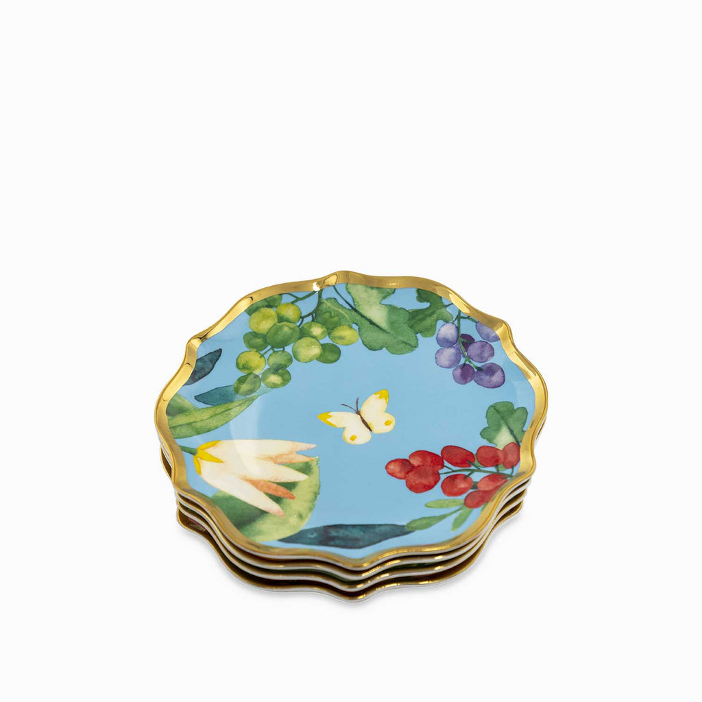 Plato mediano Frutal 20cm set x4