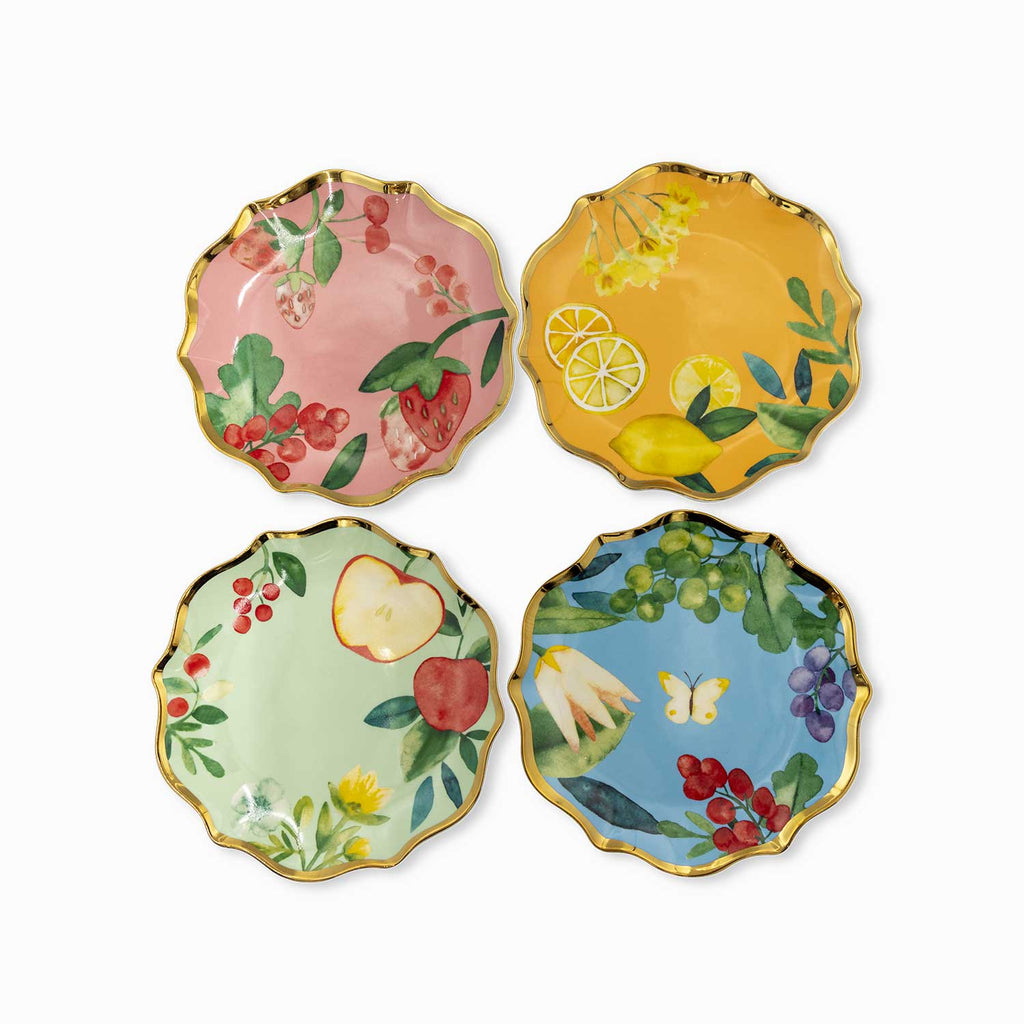 Plato mediano Frutal 20cm set x4