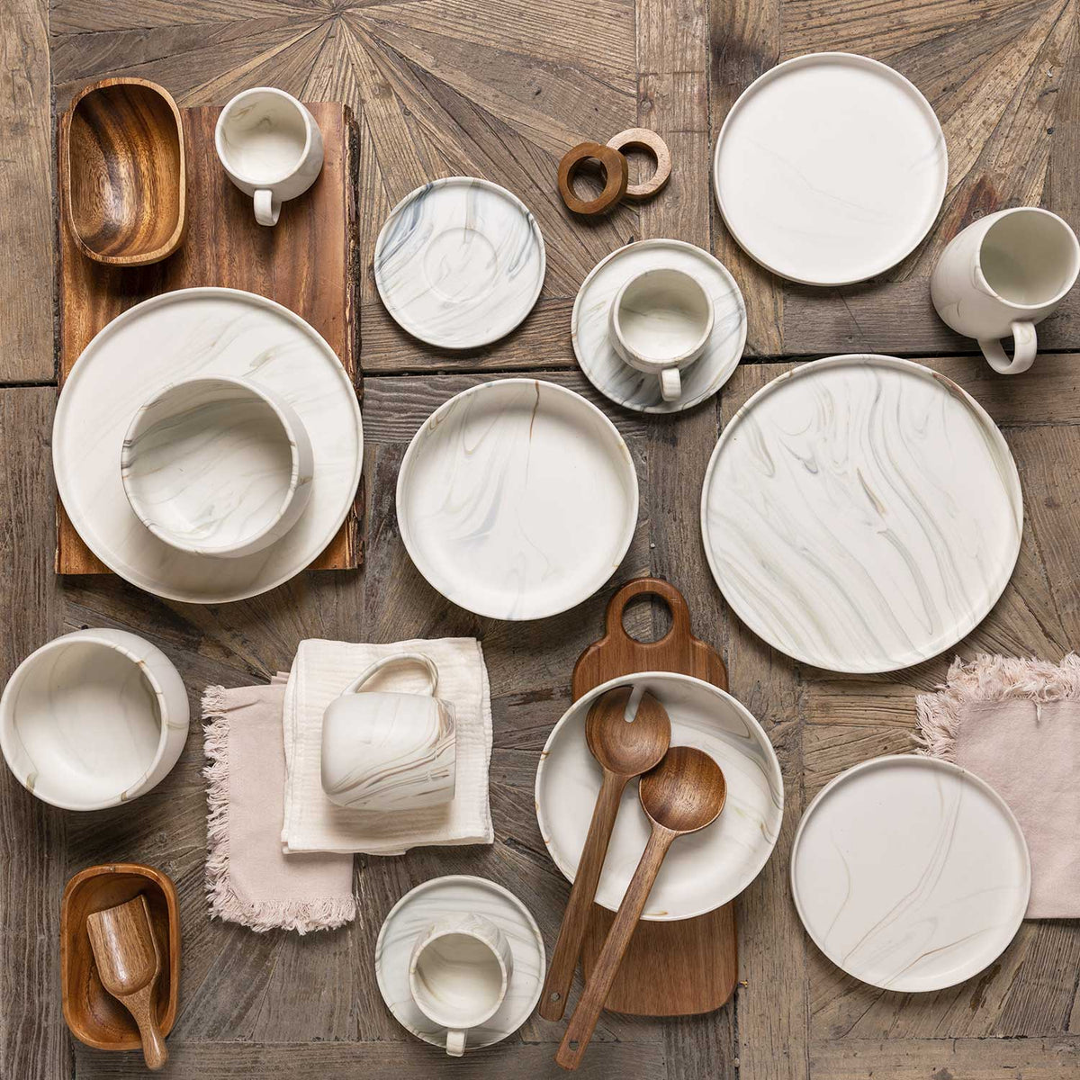 Tazón sopa Mármol cuarcita 15cm setx4