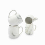 Mug Mármol cuarcita 500ml setx4