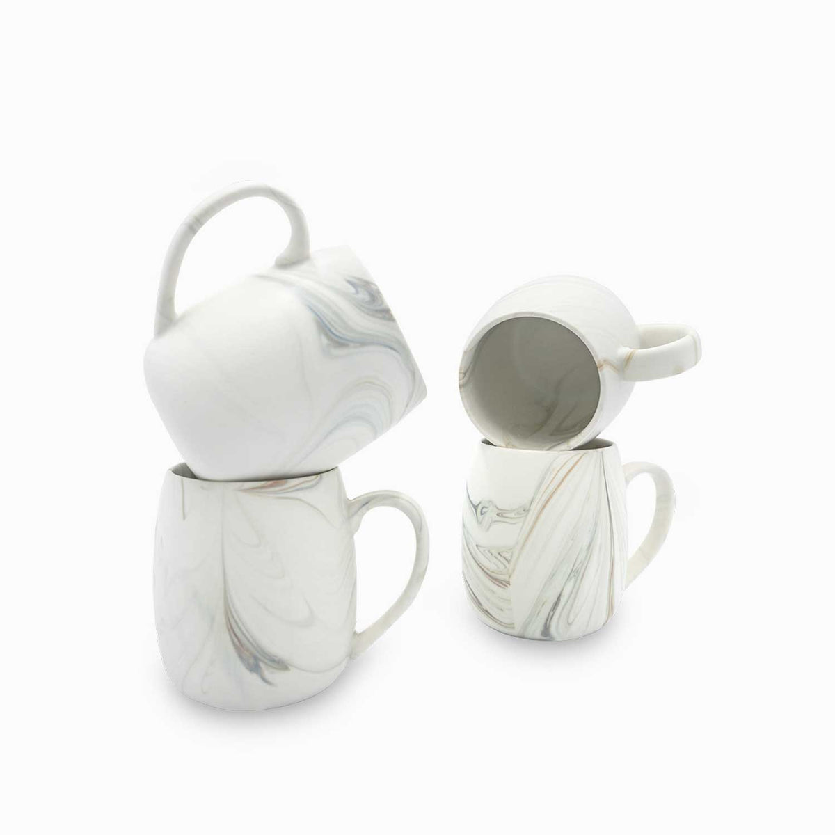 Mug Mármol cuarcita 500ml setx4