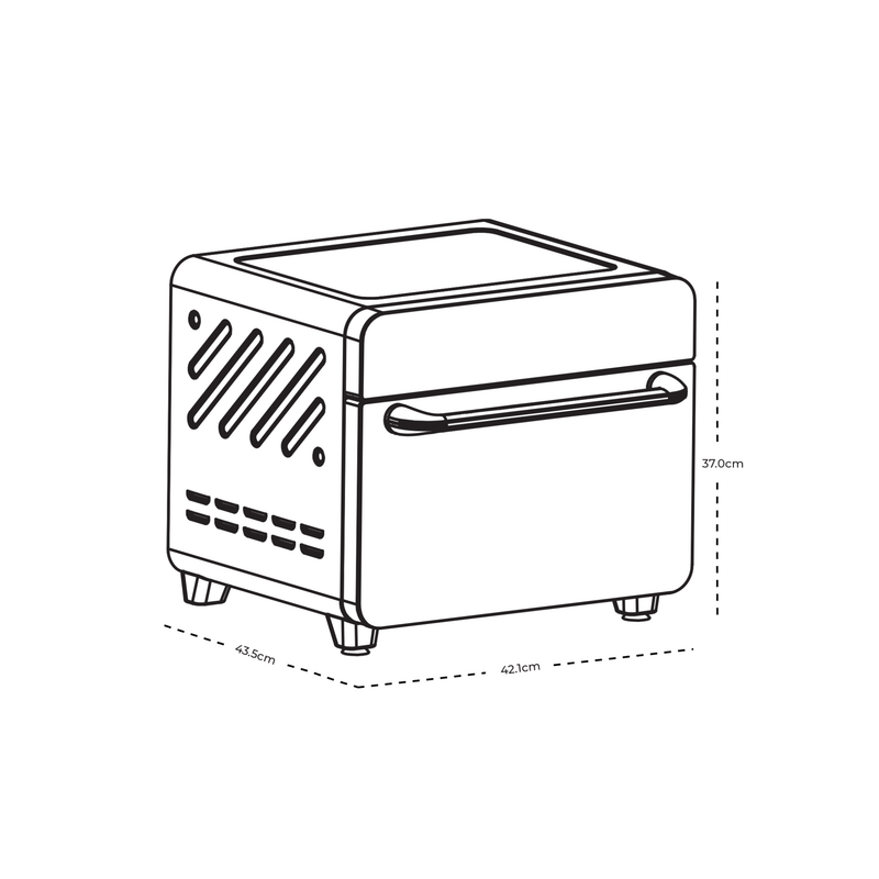 HORNO 25L NEGRO DRIJA