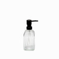 Dispensador de jabón líneas tapa negra 450ml