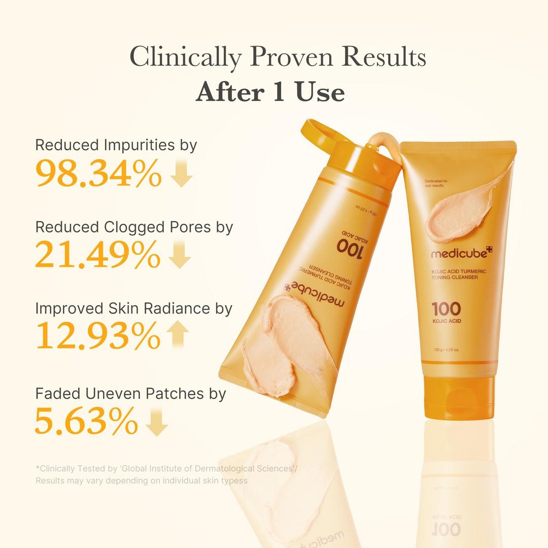 (SB) MEDICUBE KOJIC ACID TURMERIC TONING CLEANSER