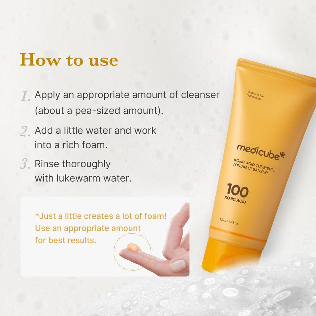 (SB) MEDICUBE KOJIC ACID TURMERIC TONING CLEANSER