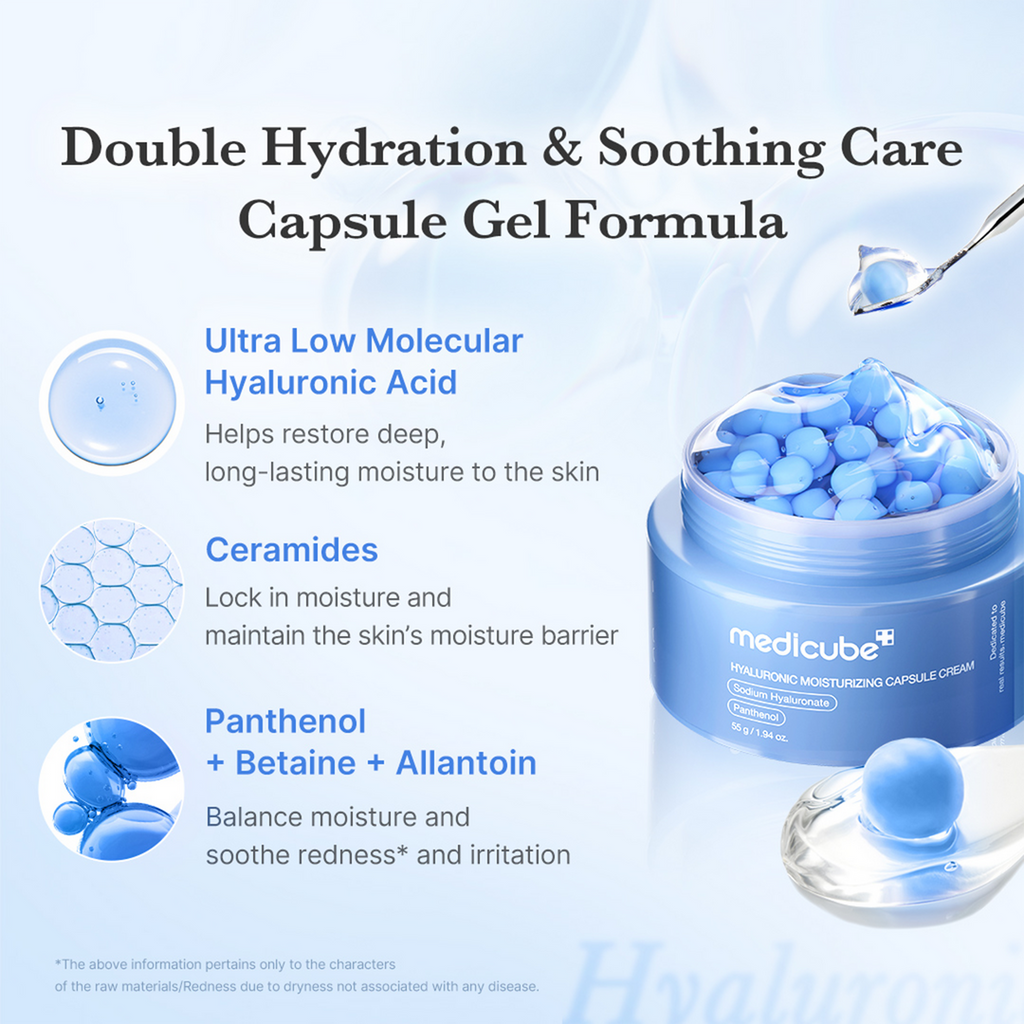 MEDICUBE HYLARUONIC MOISTURIZING CAPSULE CREAM 50G