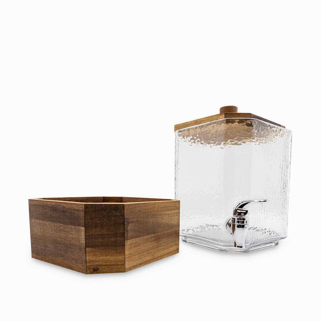 Dispensador de bebidas Kanso base acacia 5000ml