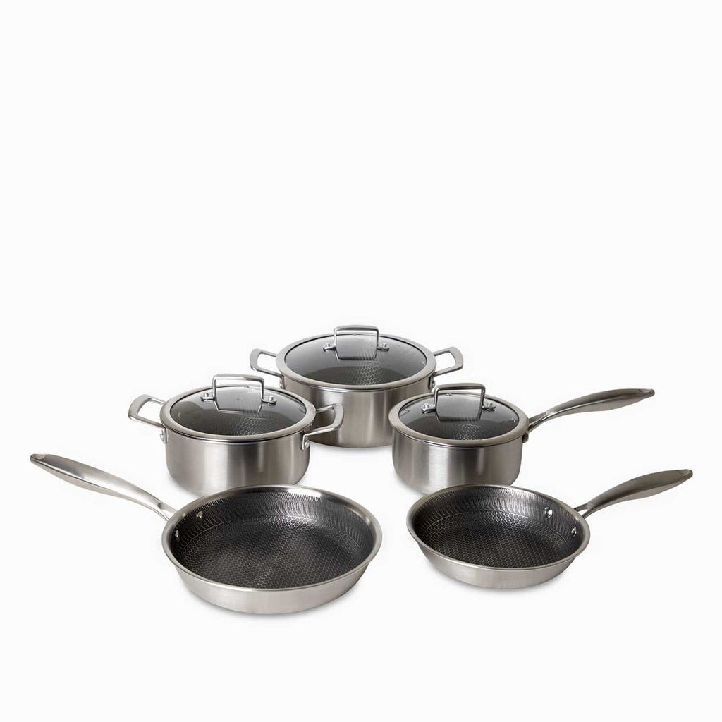 Set de ollas acero inoxidable 8pcs