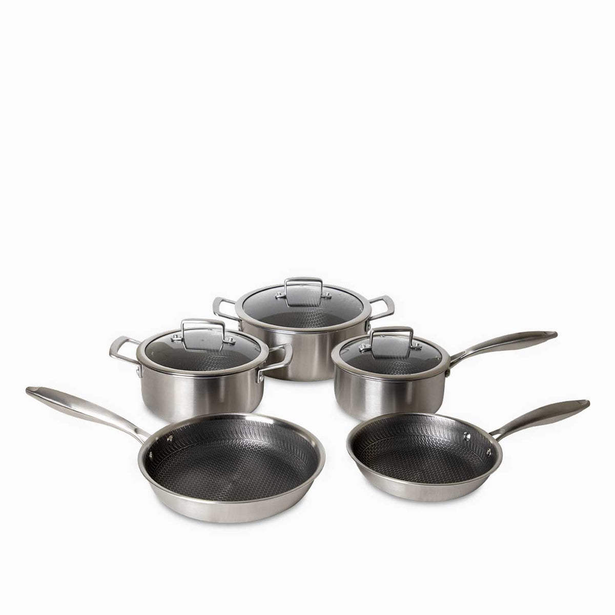 Set de ollas acero inoxidable 8pcs