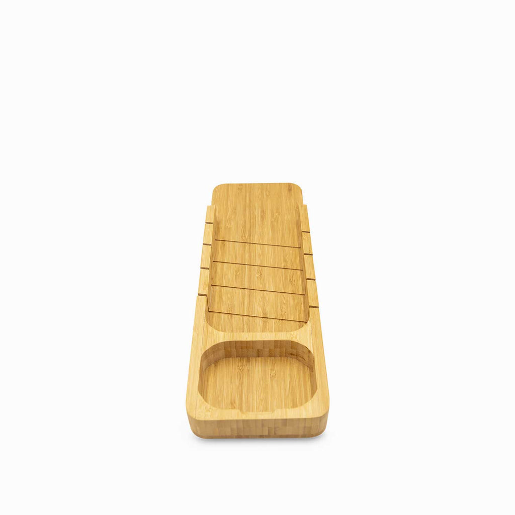 Tabla para el pan en bambú con salsera