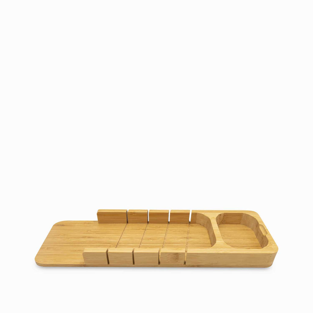 Tabla para el pan en bambú con salsera