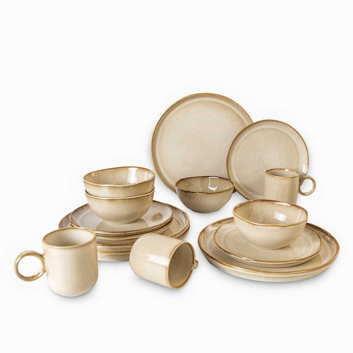 Vajilla Tulum 4 puestos set x16