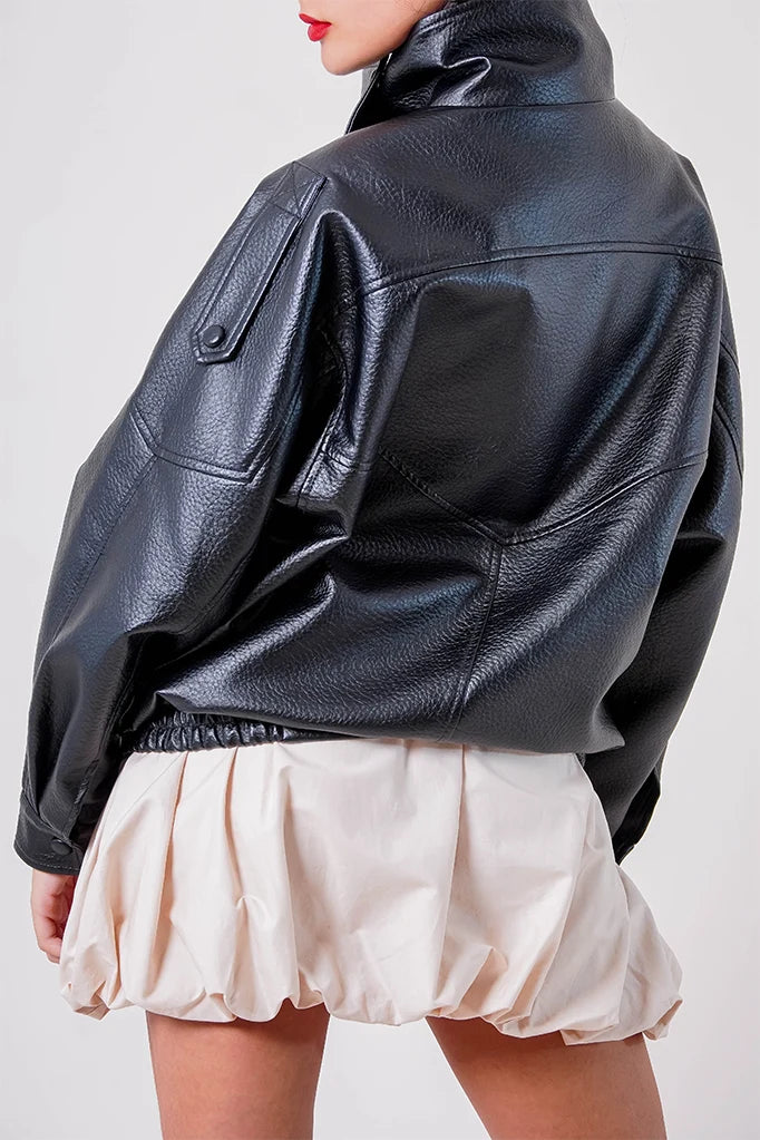 26 CHAQUETA BIKER EFECTO PIEL 8756.