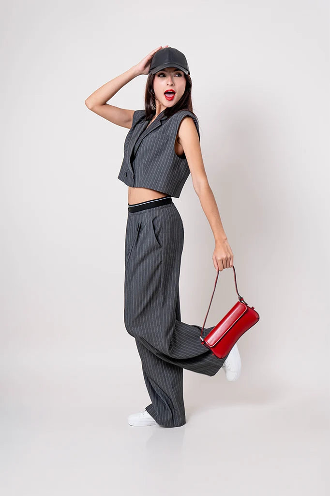 26 PANTALON RAYAS CINTURA ELASTICA 8786.
