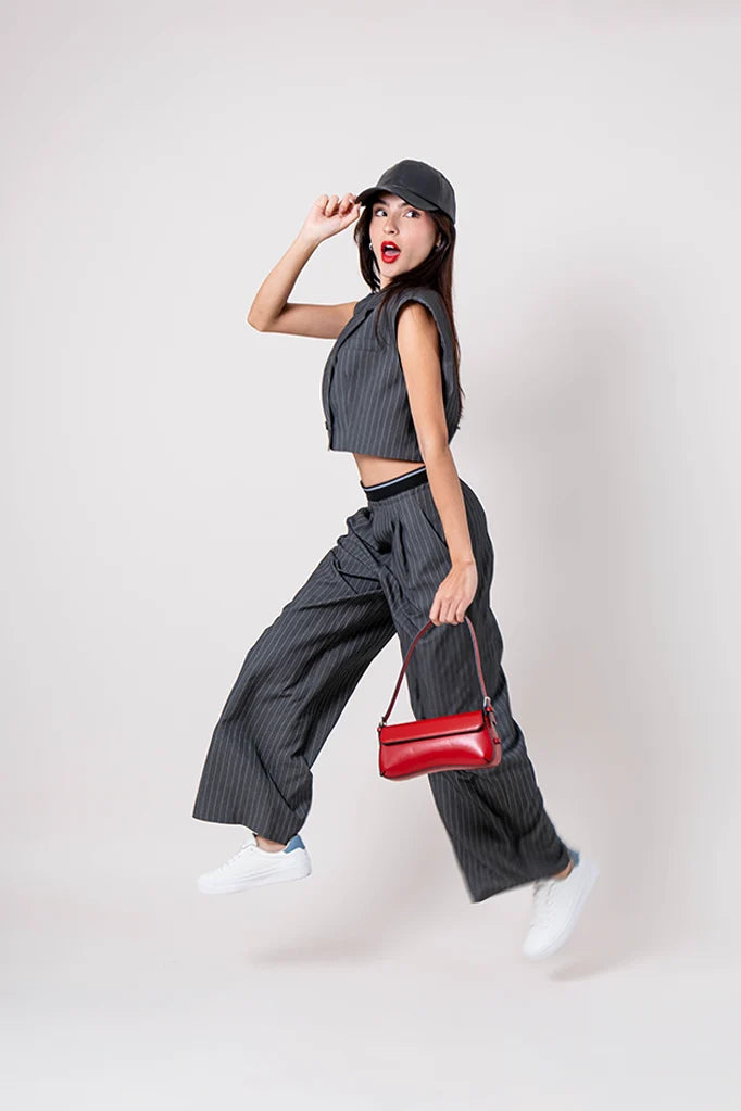 26 PANTALON RAYAS CINTURA ELASTICA 8786.