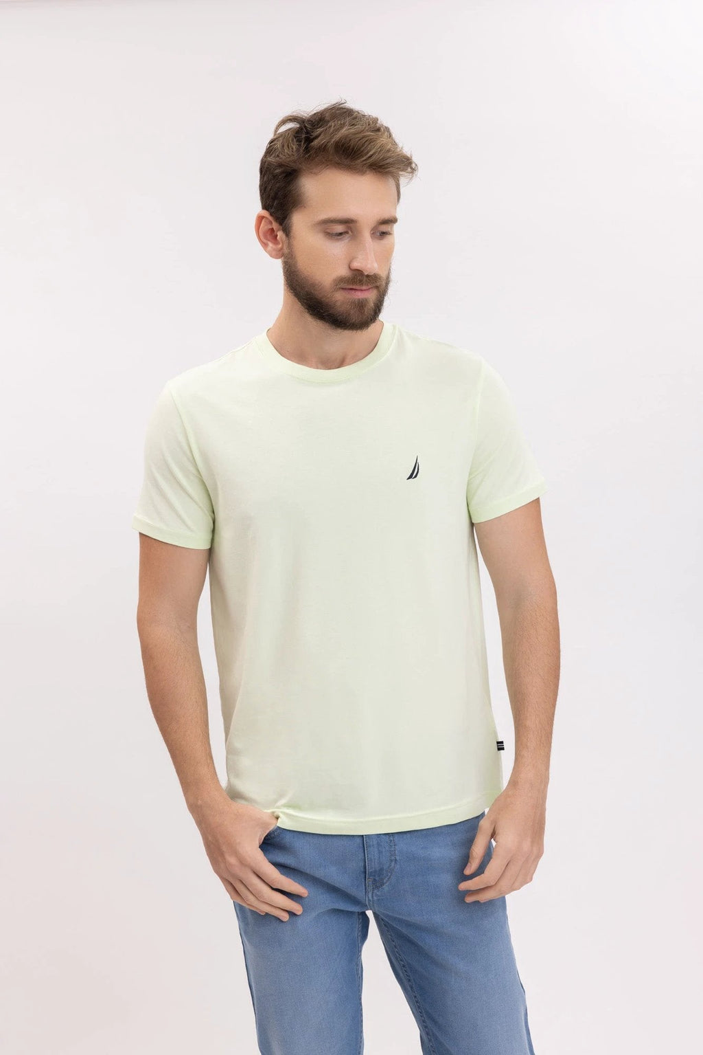 Camiseta Nautica Mangas Cortas Lisa P/ Caballeros 27000V-3Y7 by Nautica